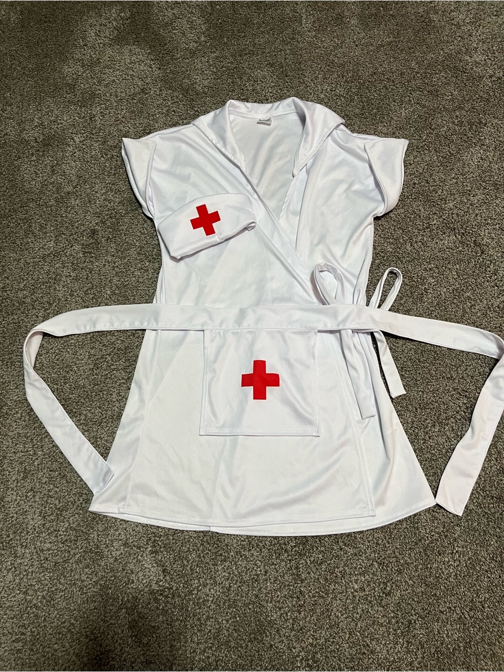 Spirit Halloween Adult Classic Nurse Dress Costume | Worn Once | Nurse Costume - Picture 3 of 8